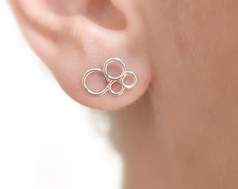 Mother Day - Fun Bubble Studs Earrings - Bubbles Earrings - Bubbles Studs - Gift Earrings for Girls