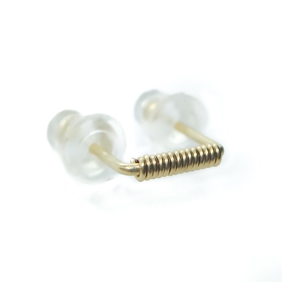 Double Staple Studs Double Piercing Earrings Staple 