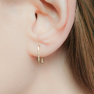 Hoop Earrings-Open Hoop Earrings-Small Hoop Earrings-Square Earrings-Tiny Hoop Earrings-Gold Hoop Earrings-Open Hoops-Tiny Hoops