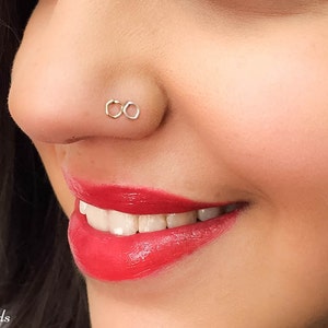 Nose Stud - Gold Nose Stud - Hexagon Nose Stud - Tiny Nose Stud - Nose earring - Hexagon tragus