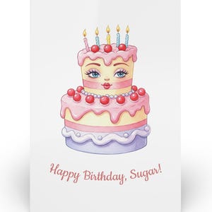 Birthday Card With Sweet Birthday Wishes - Envelope Included