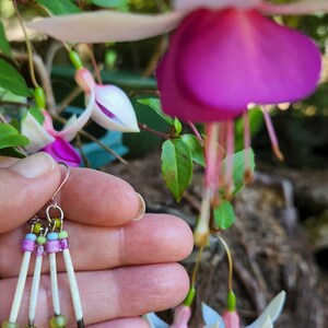 Pastel, Porcupine Quill Earrings, Quill earrings, quill dangles, teardrop dangle, nature jewelry, nature earrings, porcupine