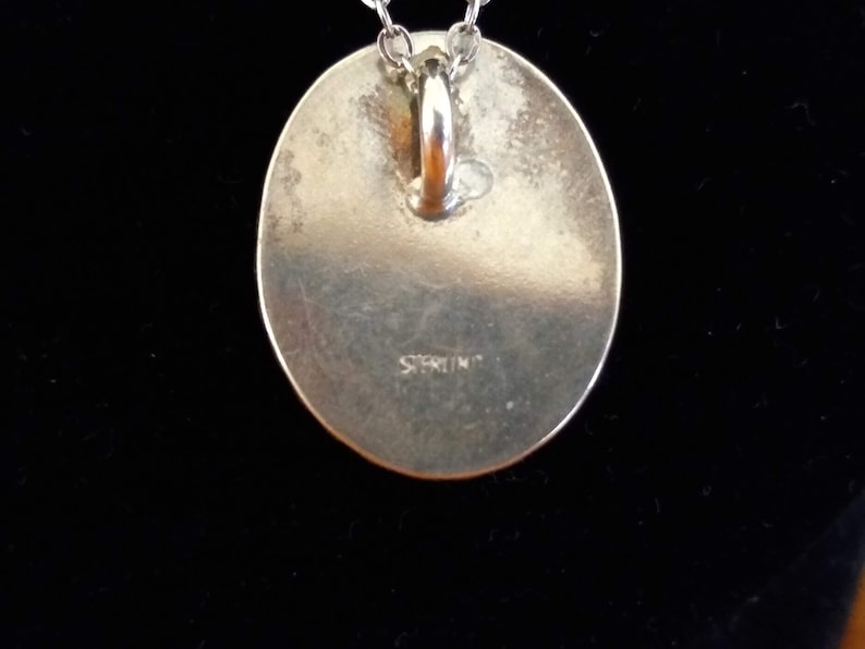 Vintage Lapis Lazuli and Sterling Silver Necklace