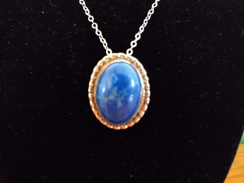 Vintage Lapis Lazuli and Sterling Silver Necklace