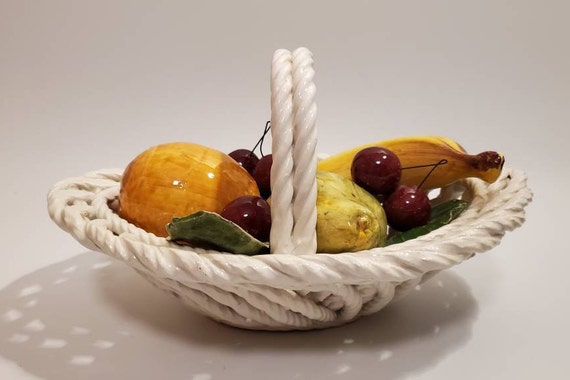 Vintage ceramic fruit clearance bowl