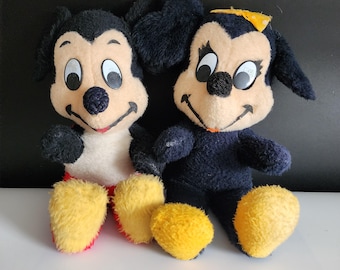 Mickey en Minnie Mouse Disney-figuren Vintage pluche knuffels Kinderspeelgoed verzamelaarsmemorabilia
