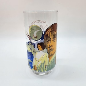 Souvenir in vetro di Star Wars, ricordo retrò, follia cinematografica, Luke Skywalker, Principessa Leila, Morte Nera, Burger King