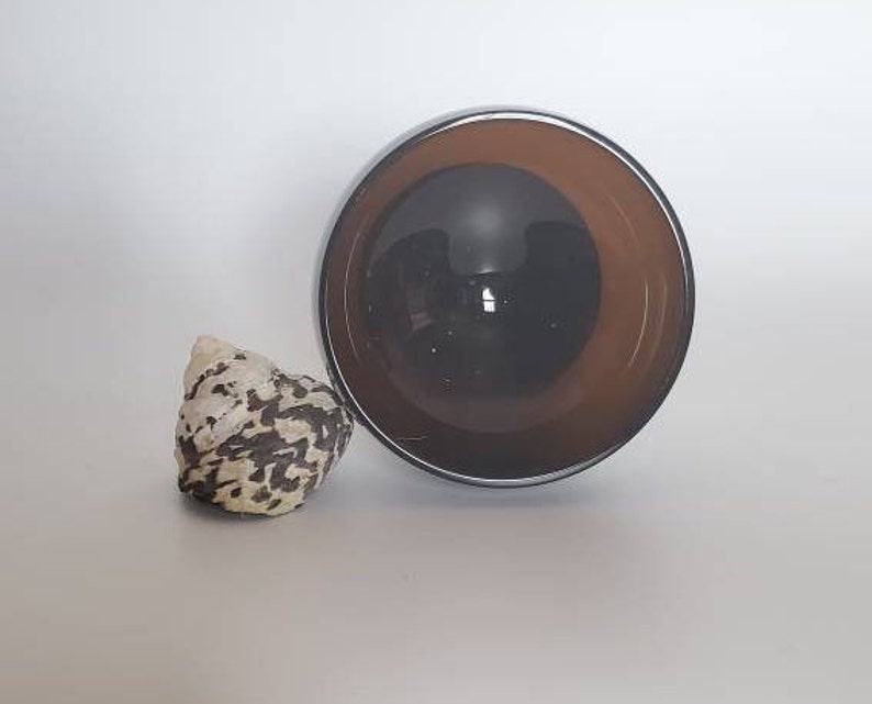 Mid Century Sherbet Goblet Dark Brown Set Of 3 Dark Amber Champagne Coupe Sherbet Glasses Gorham Style Barware