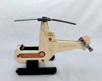 Vintage 1978 Fisher Price Helicopter Little People Quaker Qats