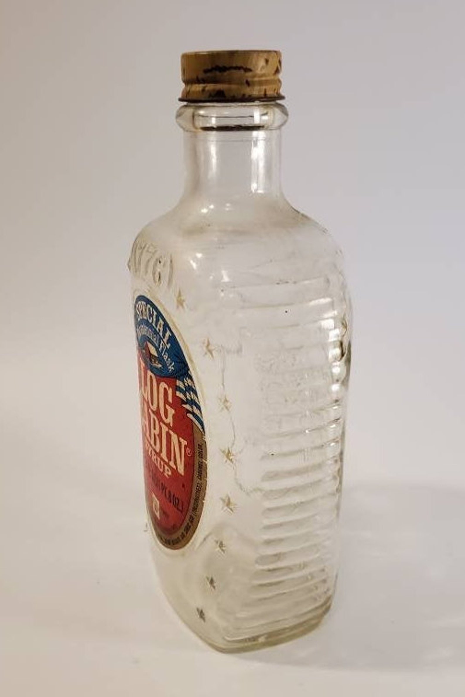 Log Cabin Syrup Special Bicentennial Flask Vintage Bottle - Etsy