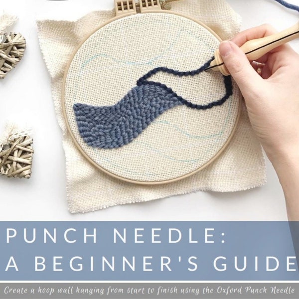 PDF FILE ONLY / Learn to punch needle / Punch needle electronic book / Beginners guide oxford punch needle rug hook / Punch needle patterns