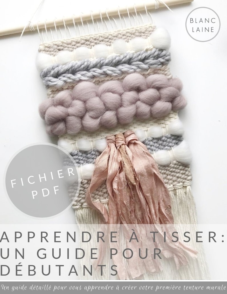 PDF FILE ONLY French Version / Learn to weave / Weaving Etsy