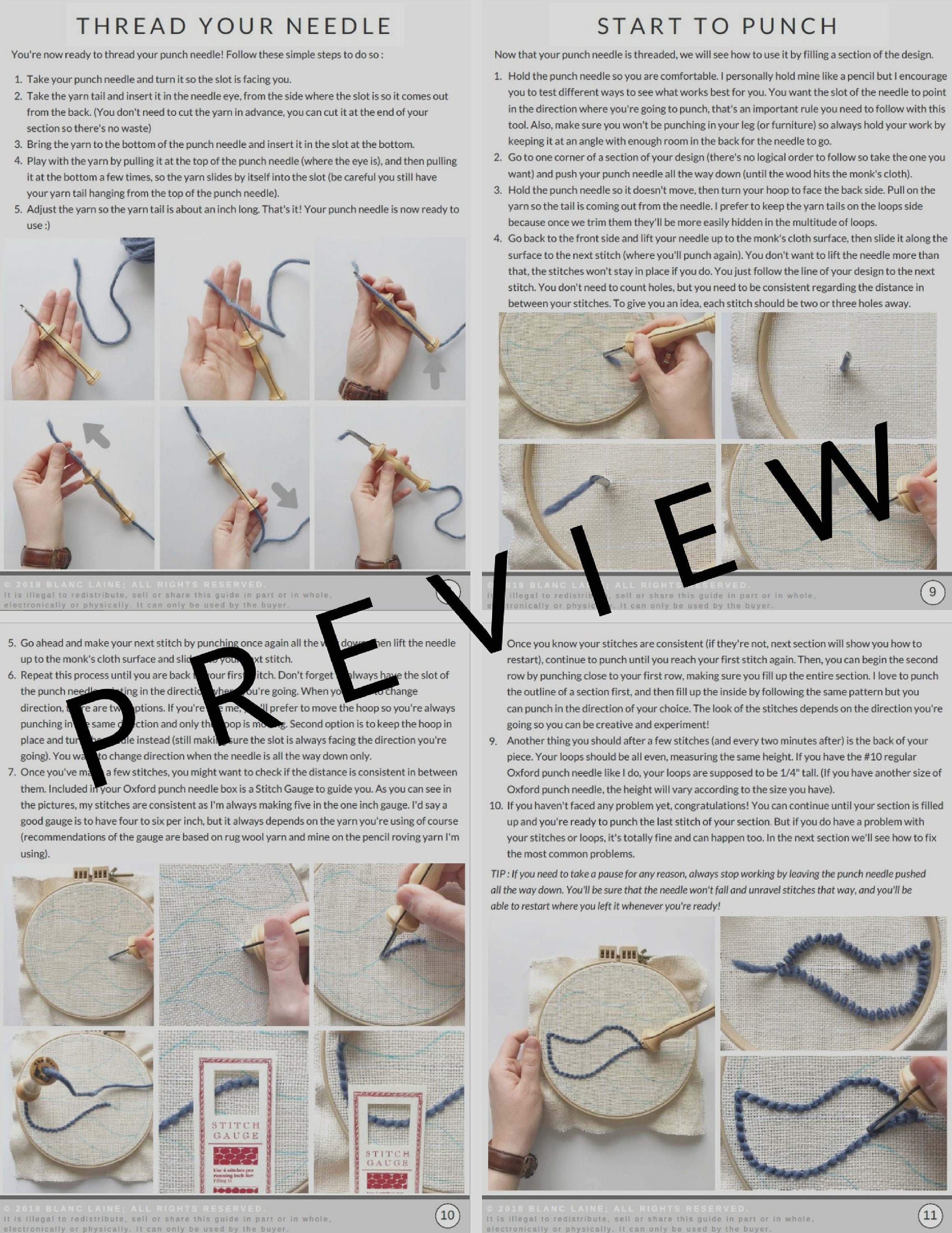 PDF FILE ONLY / Learn to Punch Needle / Punch Needle Etsy Canada