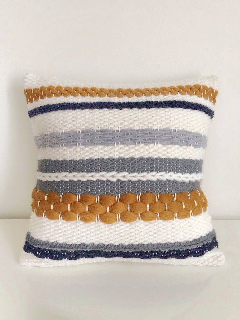 Pillow Weaving Kit Intermediate / Woven Pillow Kit / Large Etsy