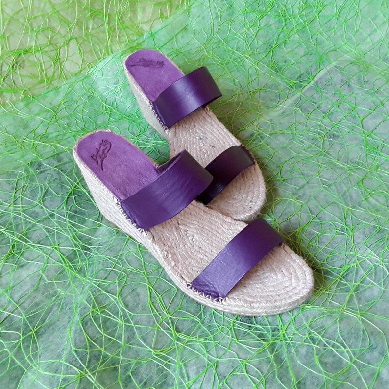 purple espadrilles wedges