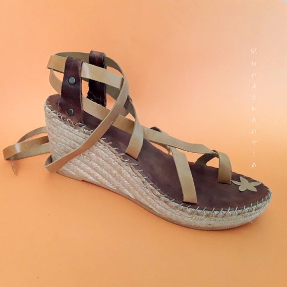 OUTLET 30% cuña esparto/ Talla 41eu/ Descuento espadrille | Etsy México