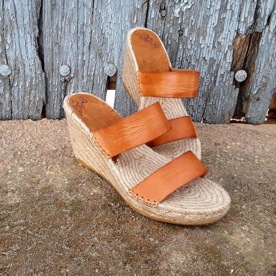 Espadrillas con zeppa alta e cinturino Espadrillas con
