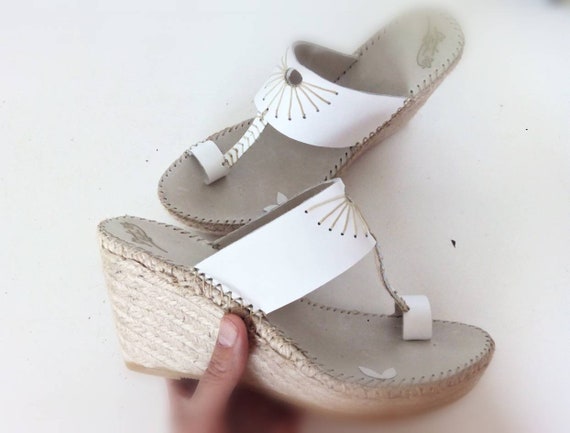 sandali con zeppa sposa