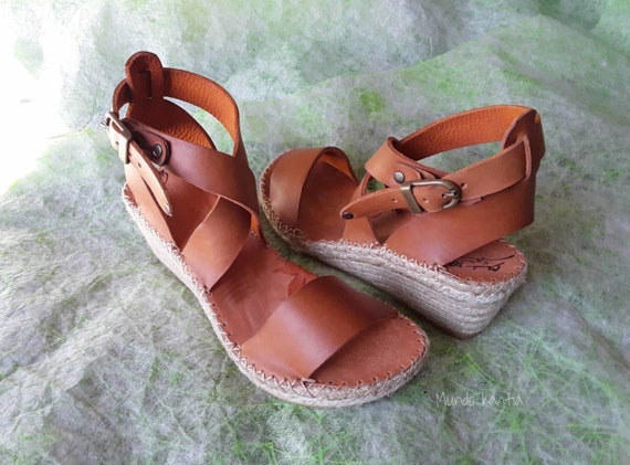 earth yarrow espadrille wedge