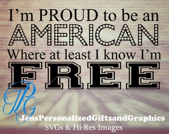 Veteran's Day svg - Proud to be an American avg-  4th of July svg and Veteran's Day  SVG - America SVG - Printable memorial day File