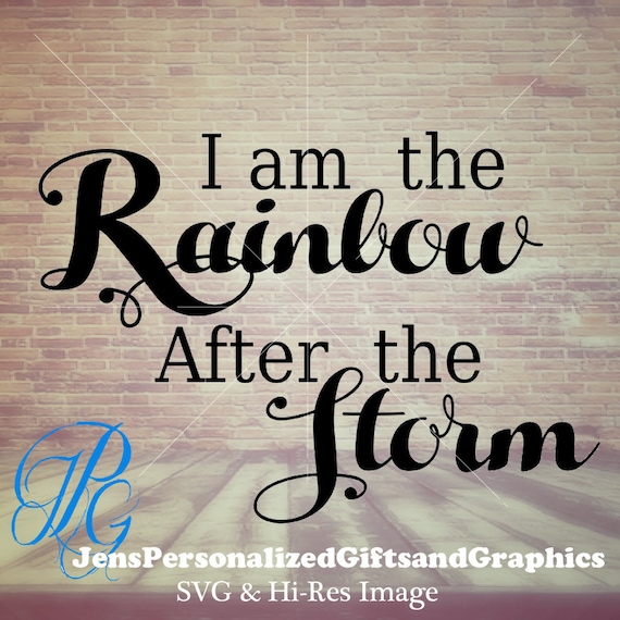 Download Rainbow Baby Svg Rainbow After The Storm Baby Shirt Svg Etsy