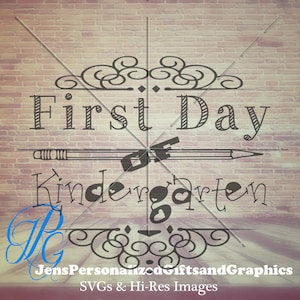 Girl First Day of Kindergarten svg, first day shirt svg, First day of school, kindergarten girl shirt svg, School Printable File, Hi Res JPG