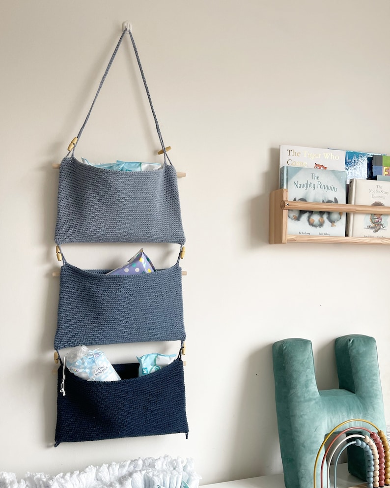 Crochet Pattern - Ombre Stacking Hanging Baskets - Etsy
