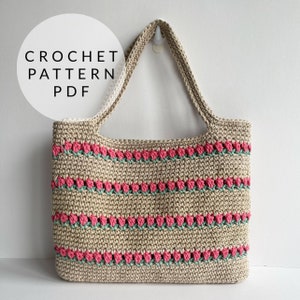 Crochet Pattern - Roses Tote Bag