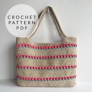 Crochet Pattern - Roses Tote Bag