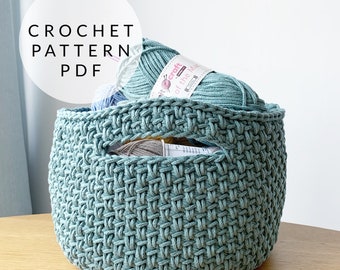 Crochet Pattern - Spike Storage Basket