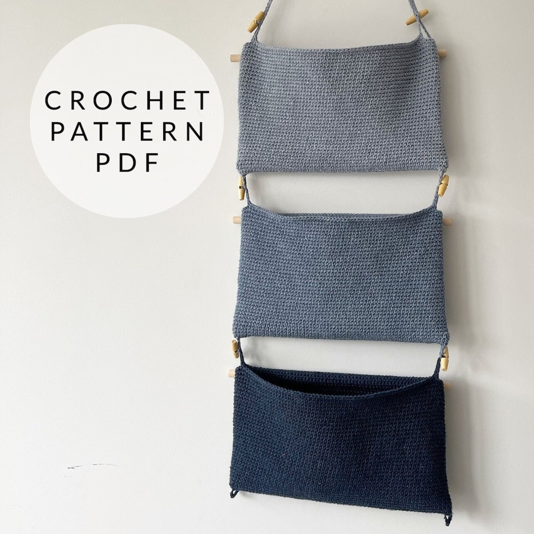 Crochet Pattern - Ombre Stacking Hanging Baskets - Etsy