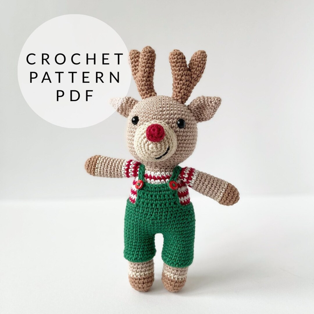 Crochet Pattern - Rudolph the Reindeer - Etsy UK
