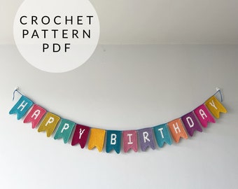 Crochet Pattern - Alphabet Bunting