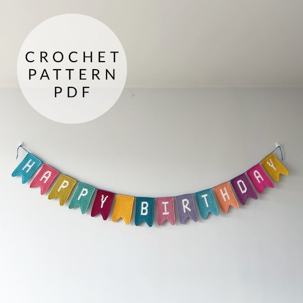 Crochet Pattern - Alphabet Bunting