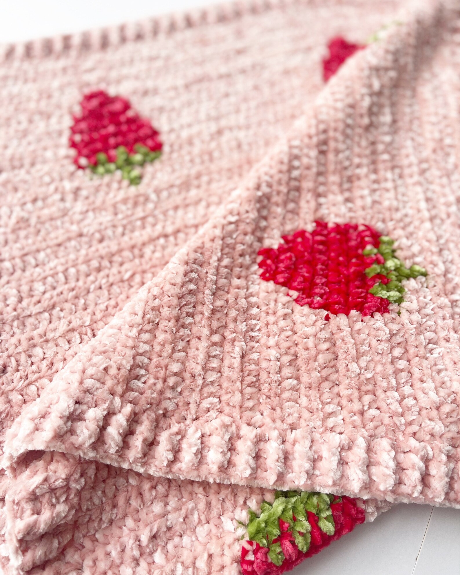 Crochet Pattern Strawberry Dream Baby Blanket Etsy UK