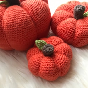 Crochet Pattern Trio of Pumpkins image 7