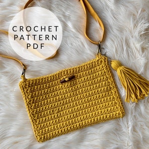 Crochet Pattern Messenger Style Bag - Etsy
