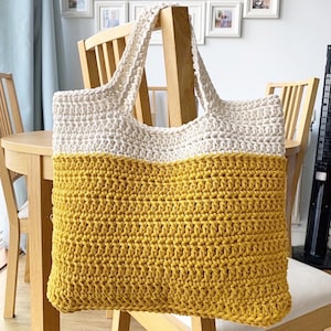 Crochet Pattern Market Style Tote Bag - Etsy