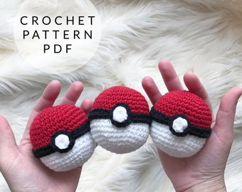 Crochet Pattern - Pokeball