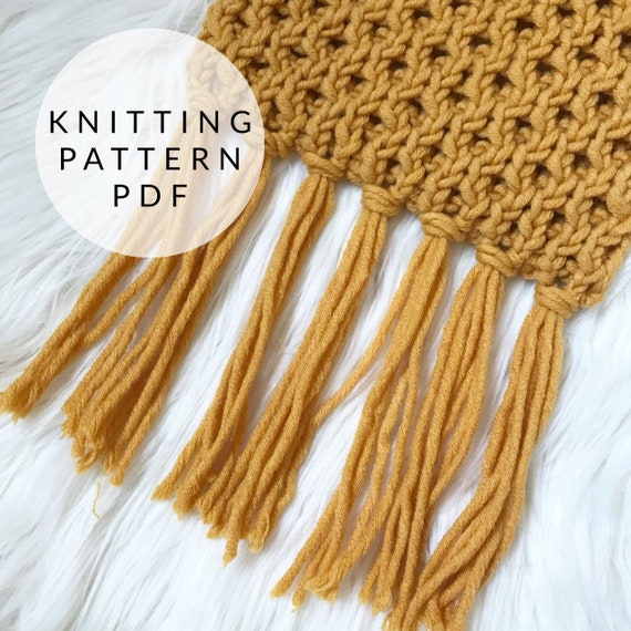 honeycomb scarf knitting pattern