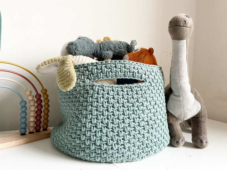 Crochet Pattern Spike Storage Basket image 7