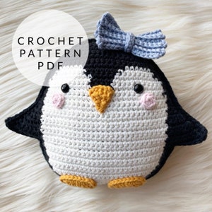 Crochet Pattern - Penguin Ragdoll Cushion