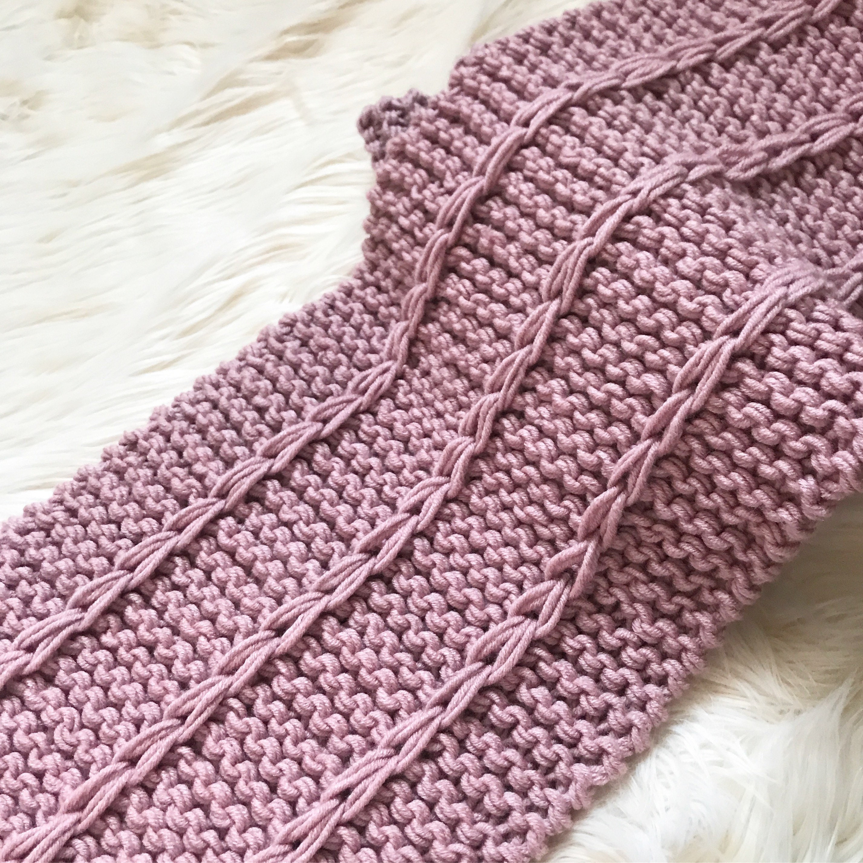 Knitting Pattern - Chunky Slip Stitch Scarf - Etsy