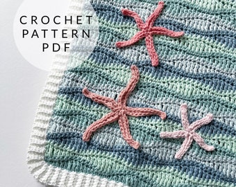 Patron au crochet - Couverture pour bébé Sous la mer