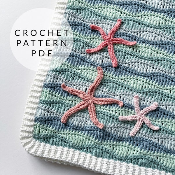 Crochet Pattern - Under The Sea Baby Blanket