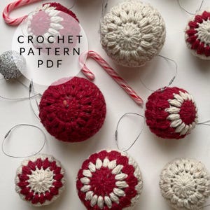 Crochet Pattern - Starburst Christmas Bauble