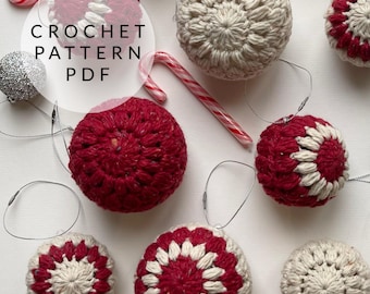 Crochet Pattern - Starburst Christmas Bauble