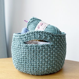 Crochet Pattern Spike Storage Basket image 2