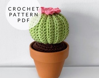 Crochet Pattern - Round Barrel Cactus