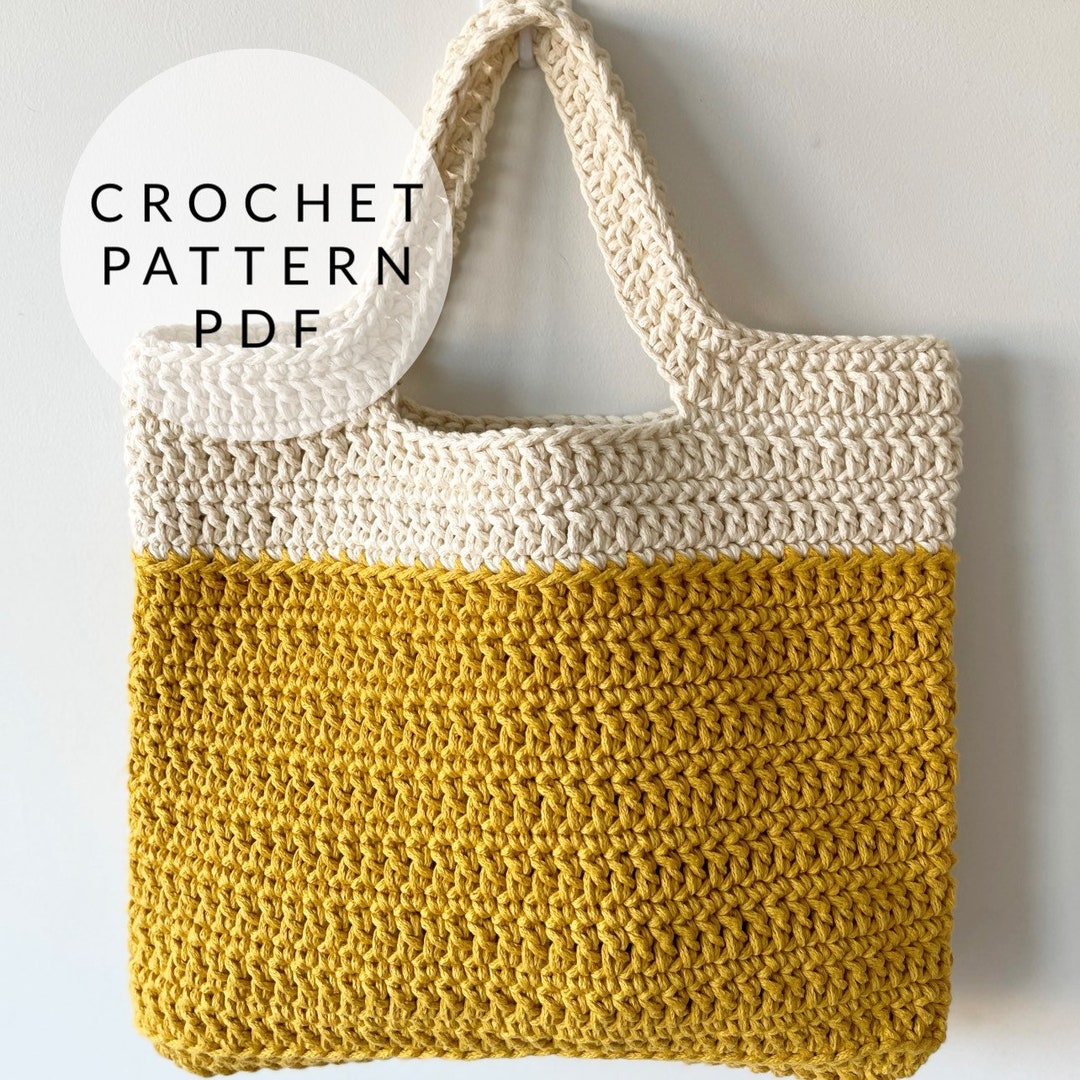 Crochet Pattern - Market Style Tote Bag - Etsy